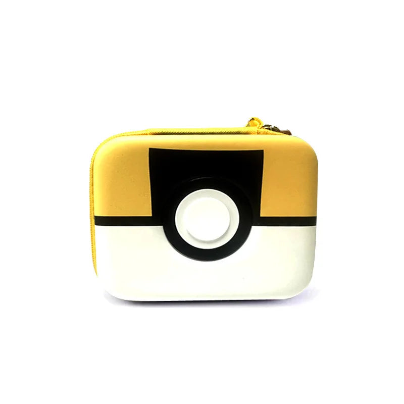 Portable Poké-Style Hard Storage Case for TCG Cards & Electronics – Waterproof, Shockproof Carrying Bag for Trading Cards, Headphones, Cables – Durable Zipper Organizer for Trainers & Gamers (Multiple Colors)