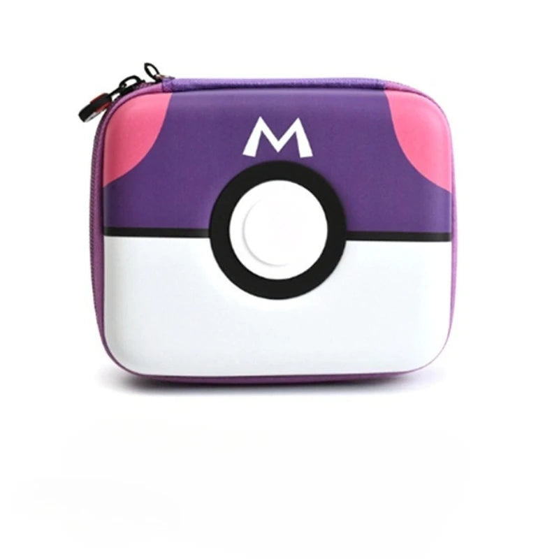 Portable Poké-Style Hard Storage Case for TCG Cards & Electronics – Waterproof, Shockproof Carrying Bag for Trading Cards, Headphones, Cables – Durable Zipper Organizer for Trainers & Gamers (Multiple Colors)