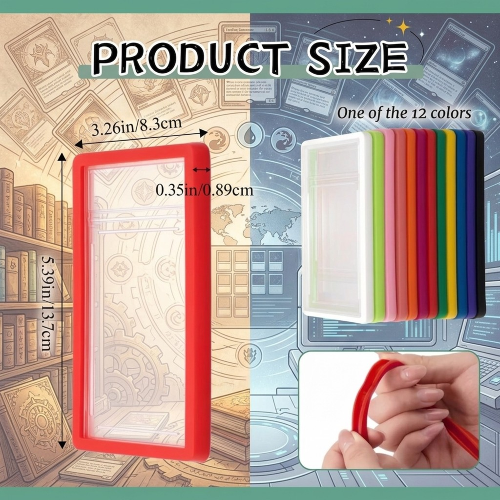Bumper Slab Graded Card Case Protector Protection for Sports Game TCG Trading Cards Silicone Guard Protective Frame Slabs
