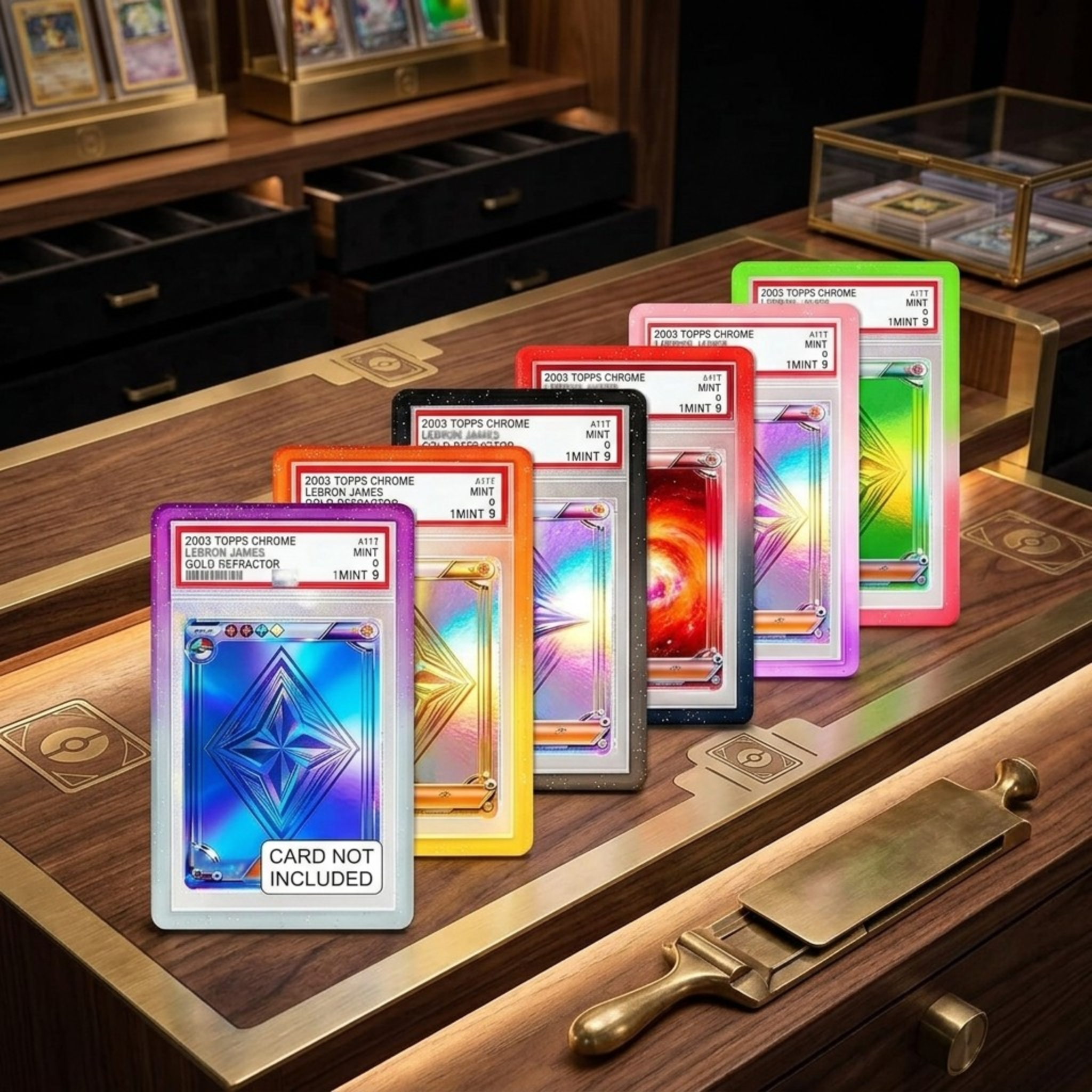 Bumper Slab Graded Card Case Protector Protection for Sports Game TCG Trading Cards Silicone Guard Protective Frame Slabs