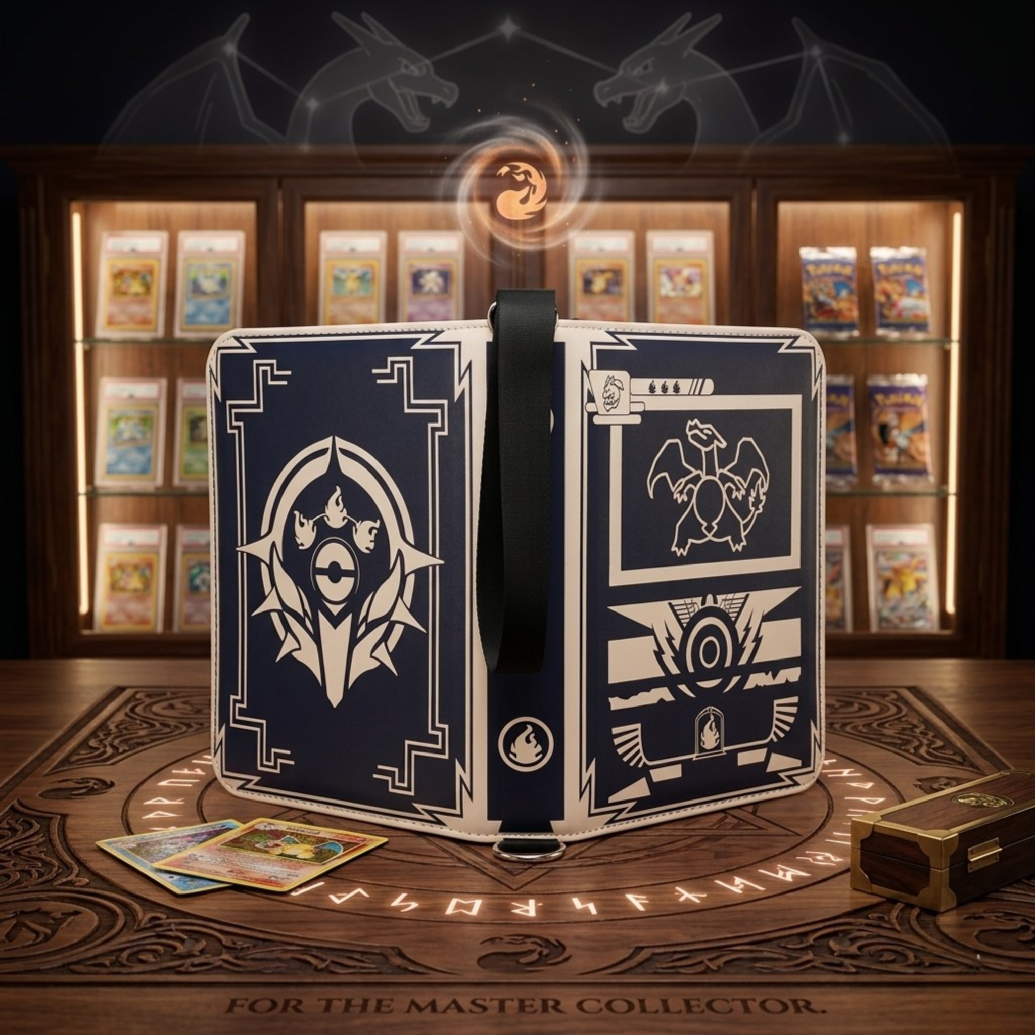 Premium 400-Pocket Trading Card Binder with Zipper - Professional TCG Card Collector Album, Side-Loading Sleeves for Pokémon, Yu-Gi-Oh! & Sports Cards – Durable & Secure Gift