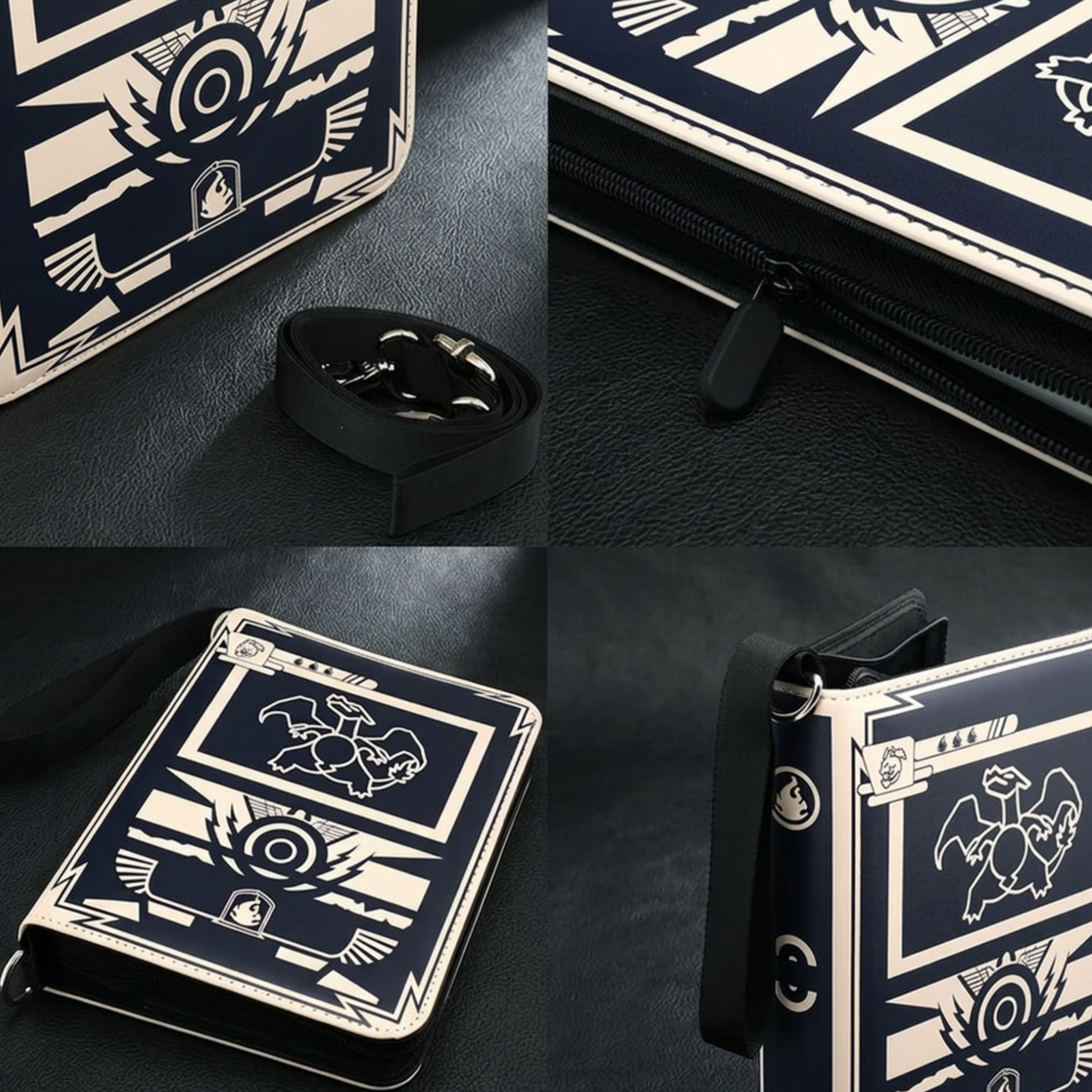 Premium 400-Pocket Trading Card Binder with Zipper - Professional TCG Card Collector Album, Side-Loading Sleeves for Pokémon, Yu-Gi-Oh! & Sports Cards – Durable & Secure Gift