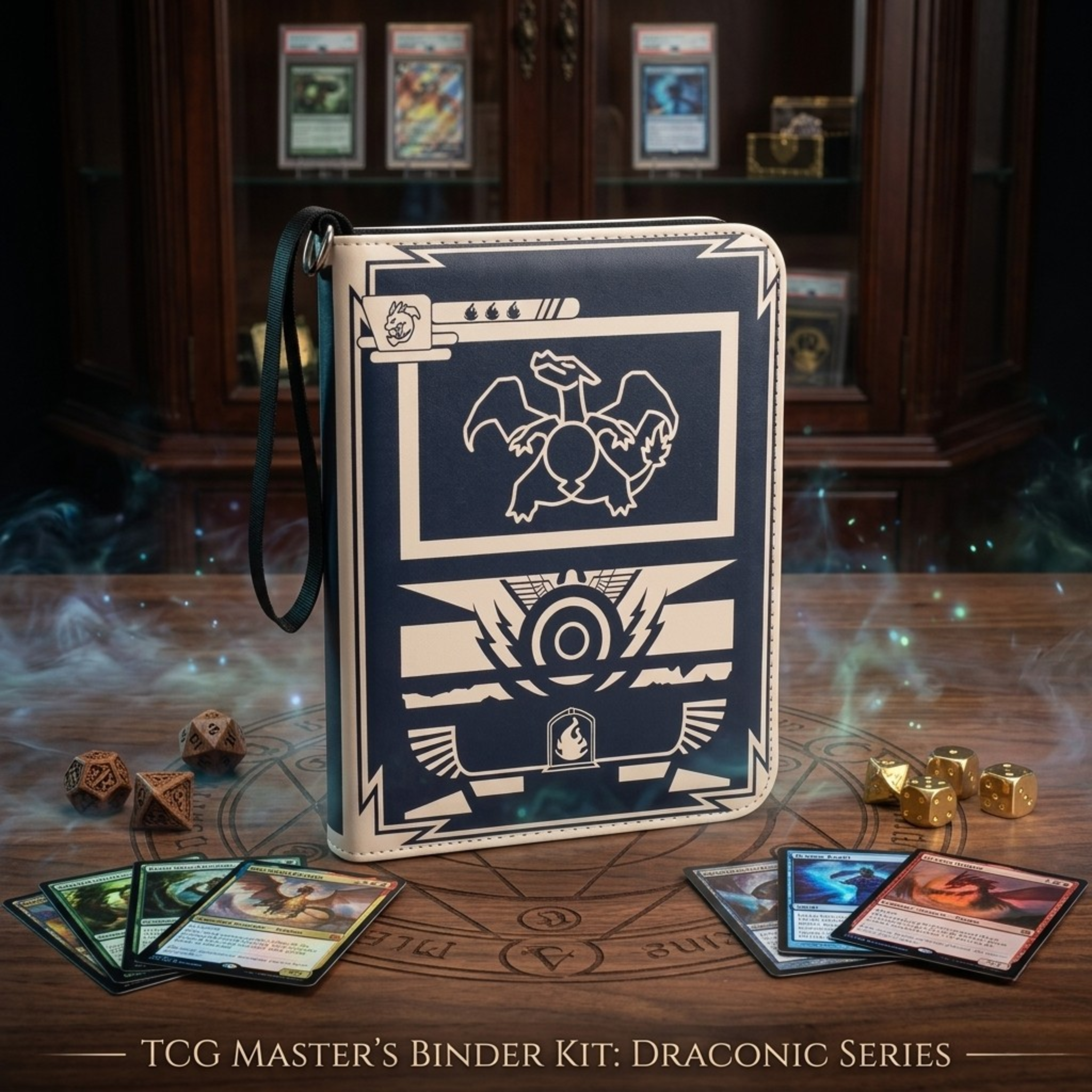 Premium 400-Pocket Trading Card Binder with Zipper - Professional TCG Card Collector Album, Side-Loading Sleeves for Pokémon, Yu-Gi-Oh! & Sports Cards – Durable & Secure Gift