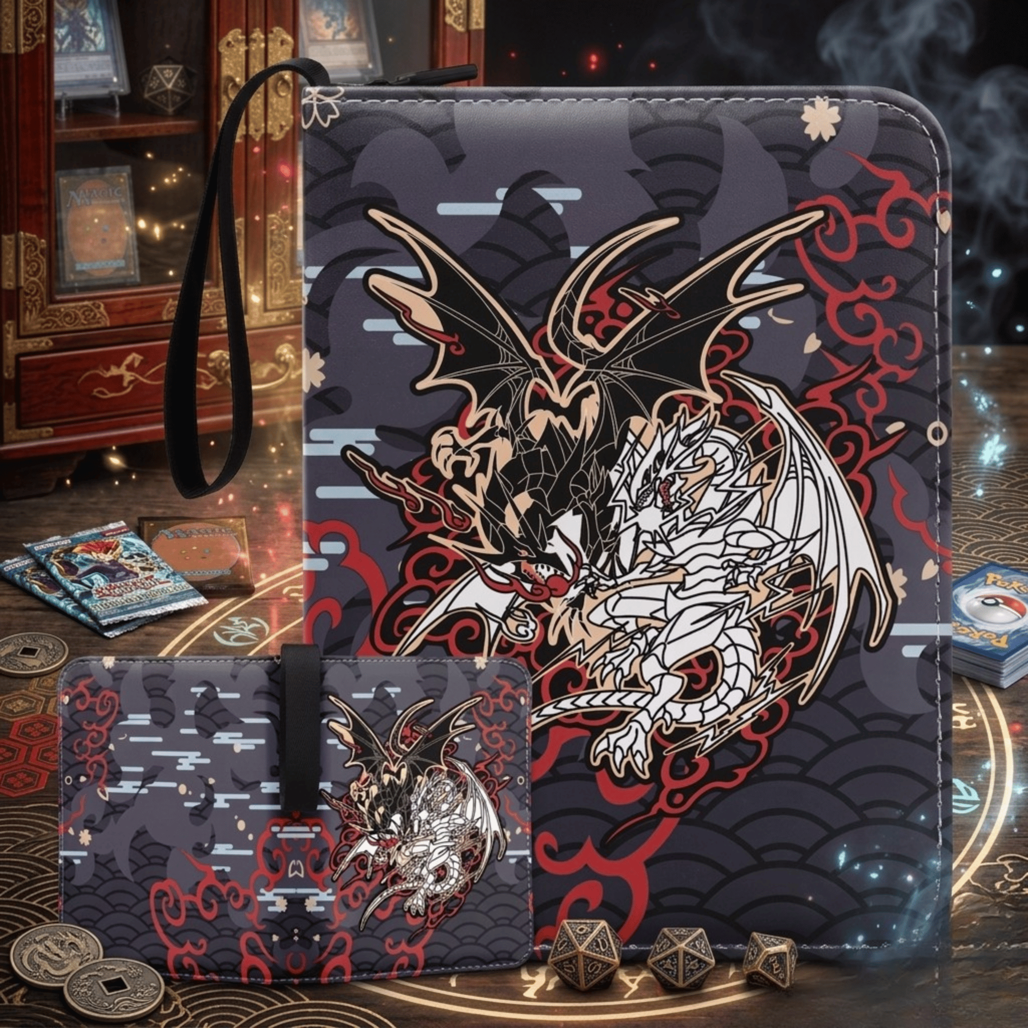 Premium 400-Pocket Trading Card Binder with Zipper - Professional TCG Card Collector Album, Side-Loading Sleeves for Pokémon, Yu-Gi-Oh! & Sports Cards – Durable & Secure Gift