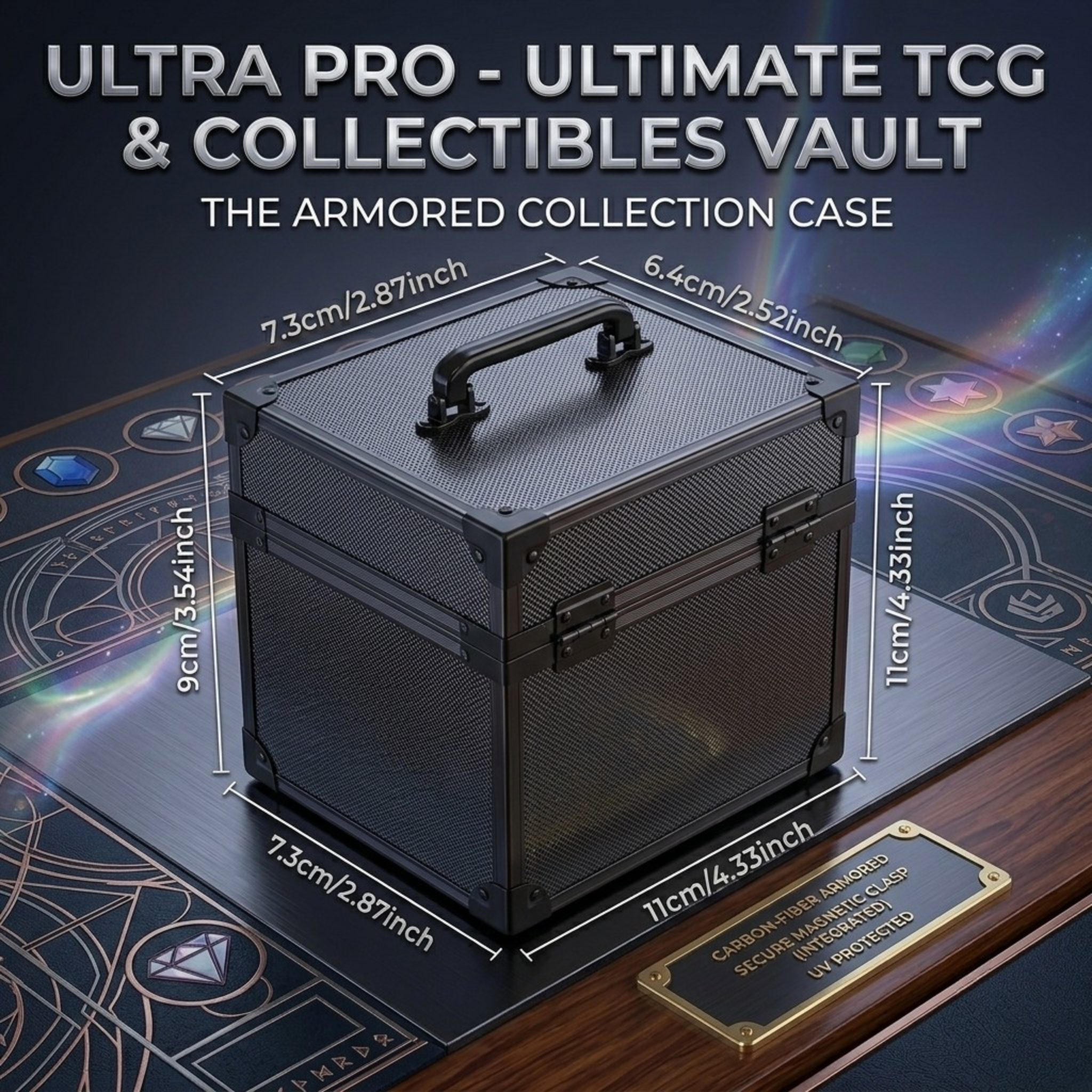 Premium Graded Card Storage Box – Durable Trading Card Slab Organizer Case for PSA, BGS, SGC, GMA – Secure Sports Card Brick Holder for MTG, Pokémon, PTCG