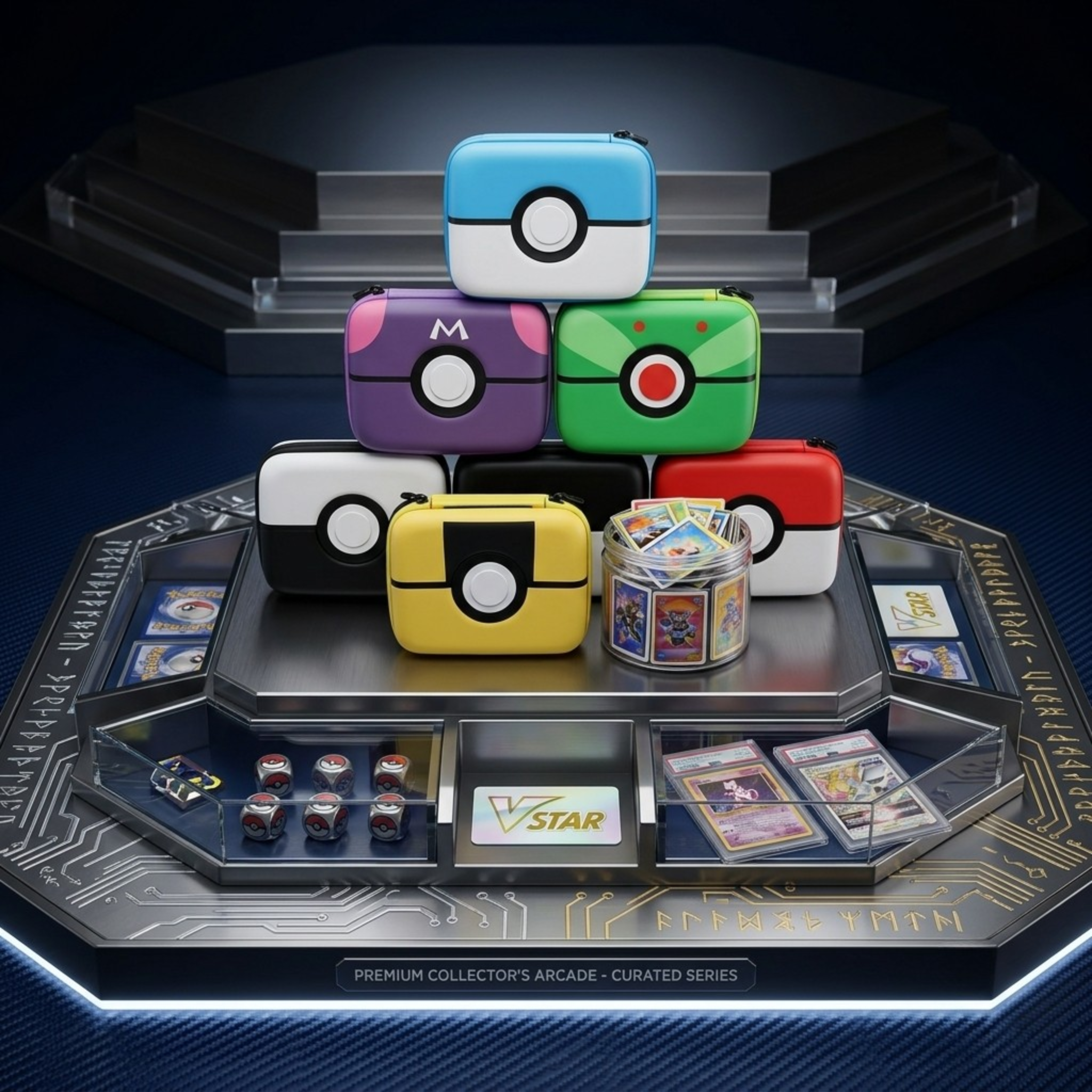 Premium Trading Card Storage Box – Holds 400+ Cards, Durable Deck Case for Baseball Cards, Toploaders, Graded Slabs, Magnetic Holders, MTG & TCG