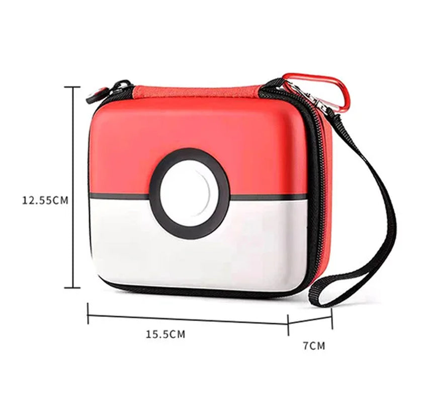 Portable Poké-Style Hard Storage Case for TCG Cards & Electronics – Waterproof, Shockproof Carrying Bag for Trading Cards, Headphones, Cables – Durable Zipper Organizer for Trainers & Gamers (Multiple Colors)